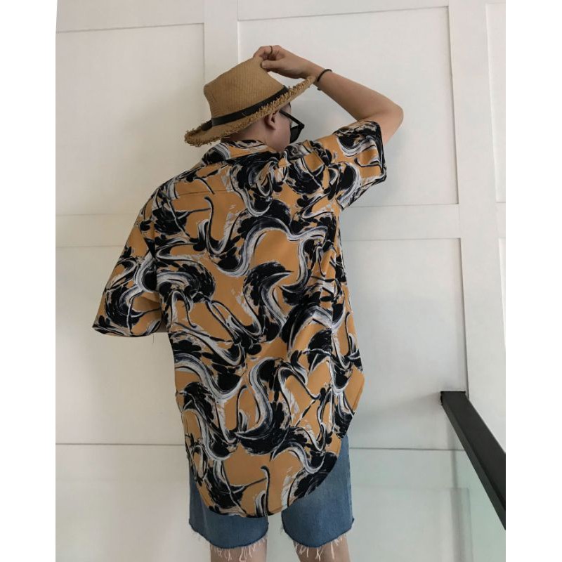 Unisex Shirt US-8 Sơ mi Họa tiết Oversized Nam Nữ | BigBuy360 - bigbuy360.vn