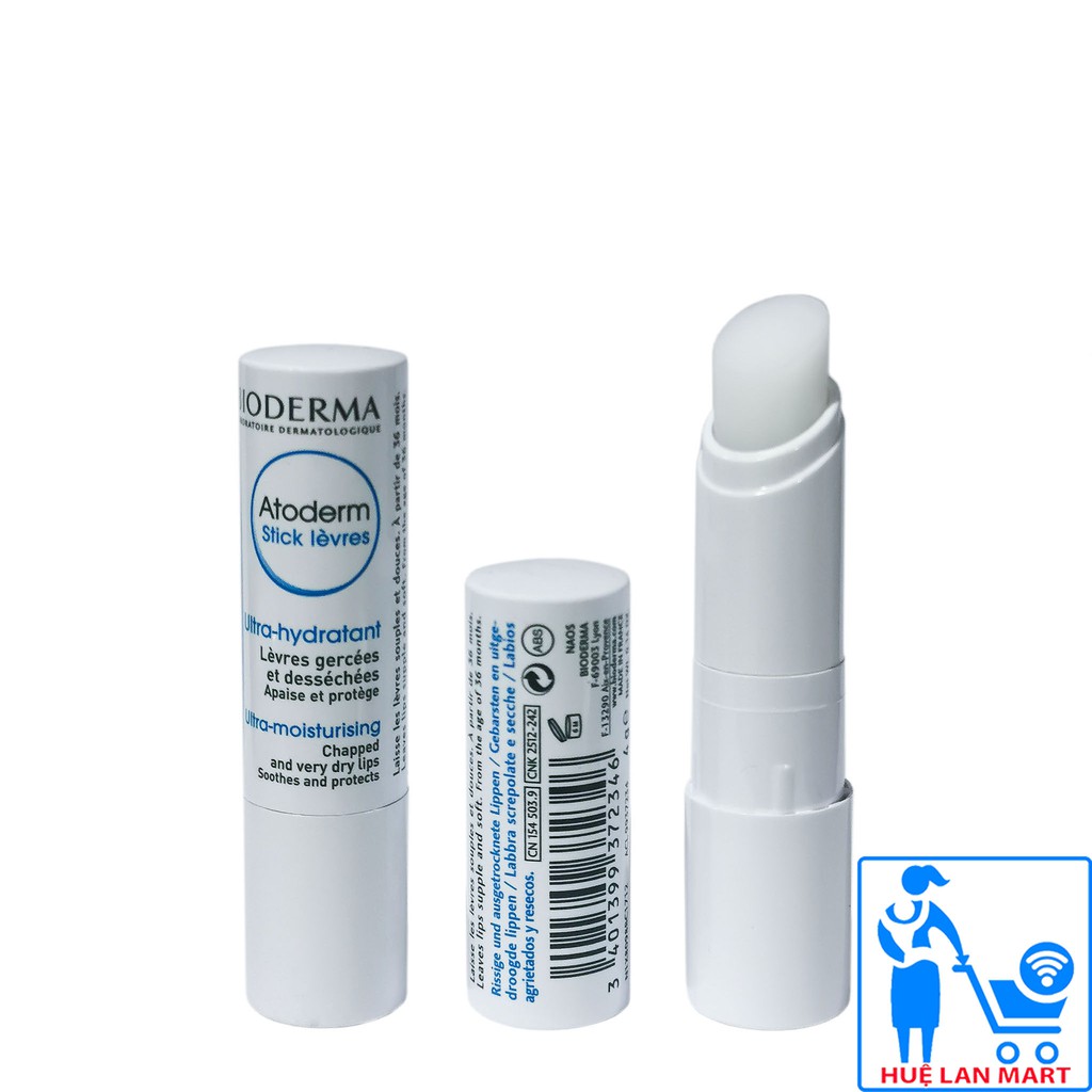 Son Dưỡng Môi Không Màu Bioderma Atoderm Stick lèvres Thỏi 4g