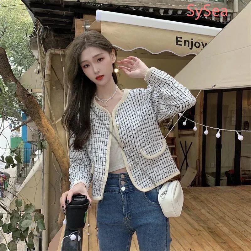 Áo Khoác Ca Rô Thời Trang Mùa Thu Hàn Quốc Dành Cho Nữ