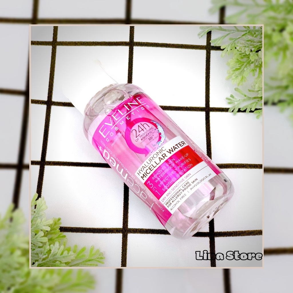 Nước tẩy trang Eveline Faced+ dưỡng ẩm và sạch sâu - 100ml