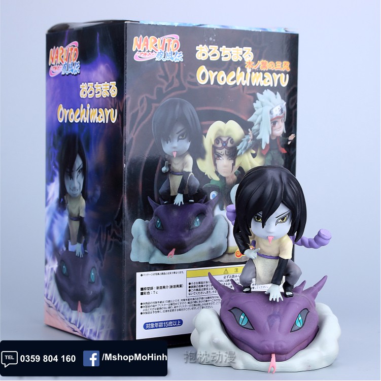 Mô hình Naruto chibi - Tam nin Jiraija + Tsunade + Orochimaru chibi