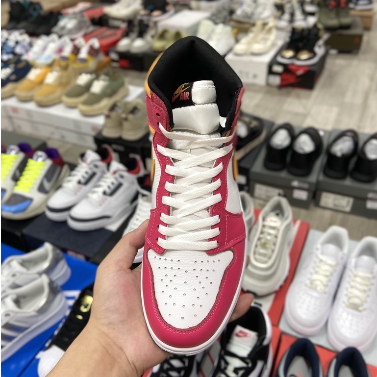 Giày Air Jordan 1 High " Fusion Red "