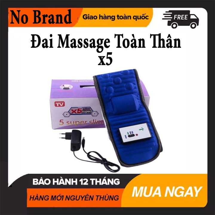 [BH 1 ĐỔI 1 ]Đai massage giảm béo X5 , đai massage giảm mỡ bụng CỰC HIỆU QUẢ. Dùng Pin và Cắm Sac. Bảo Hành 12T.