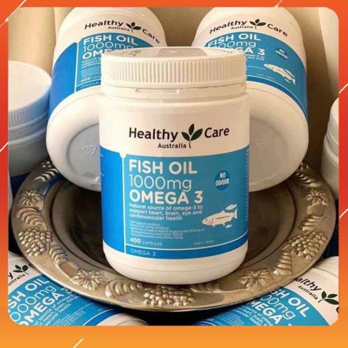 Dầu cá Omega 3 Healthy Care Uc [FREESHIP_DATE 2024] CHUẨN AUTH 400 viên, mẫu mới ra, chuẩn auth