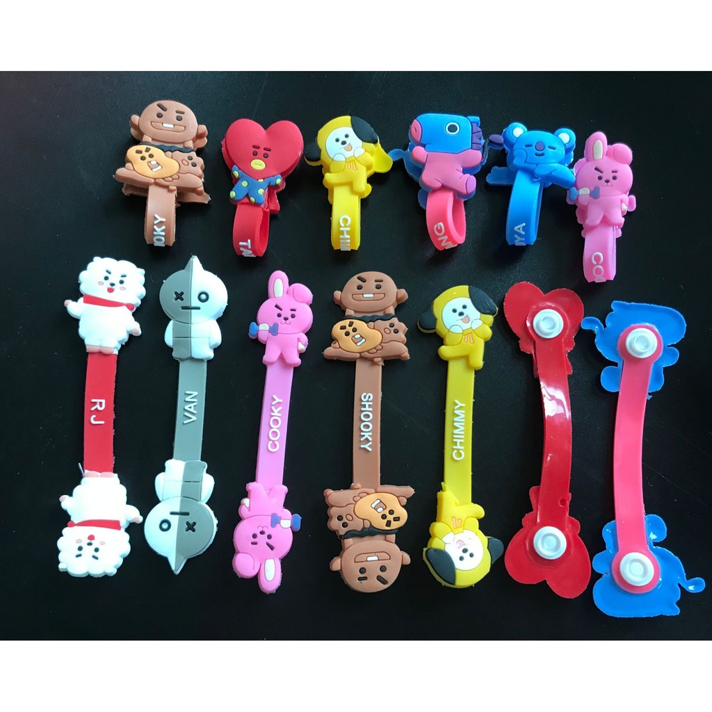 Quấn Dây Cáp Sạc BT21 BTS - Sẵn Hàng