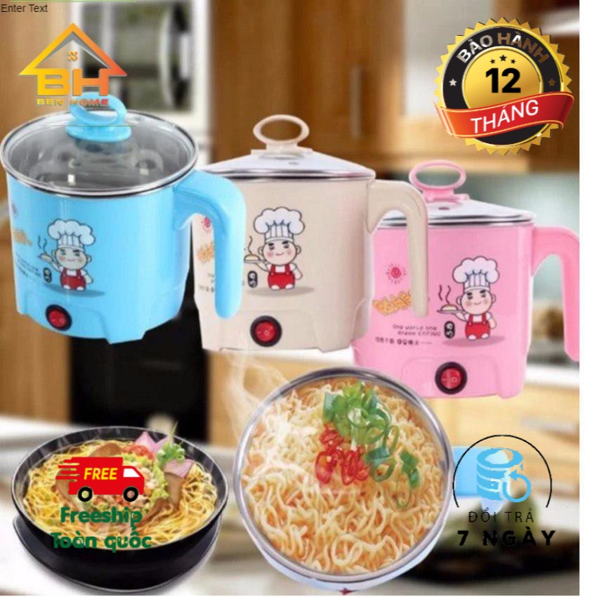 (miễn phí vận chuyển) Nồi lẩu siêu tốc đa năng 1.8L tặng kèm khay luộc trứng