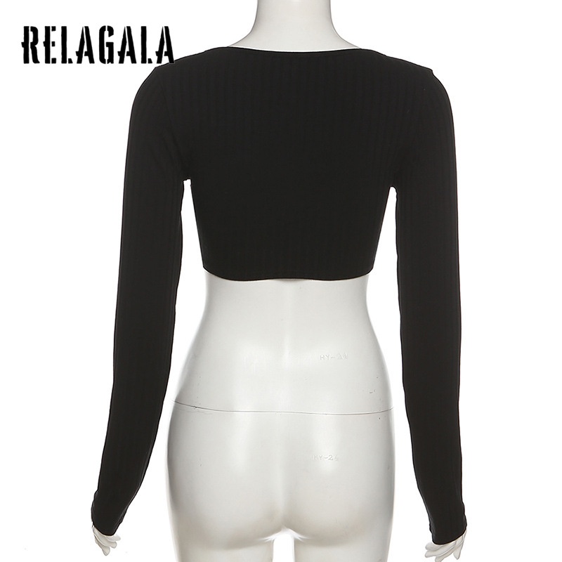  Áo Thun Tay Dài Cổ Chữ V Thời Trang Cho Nữ | BigBuy360 - bigbuy360.vn