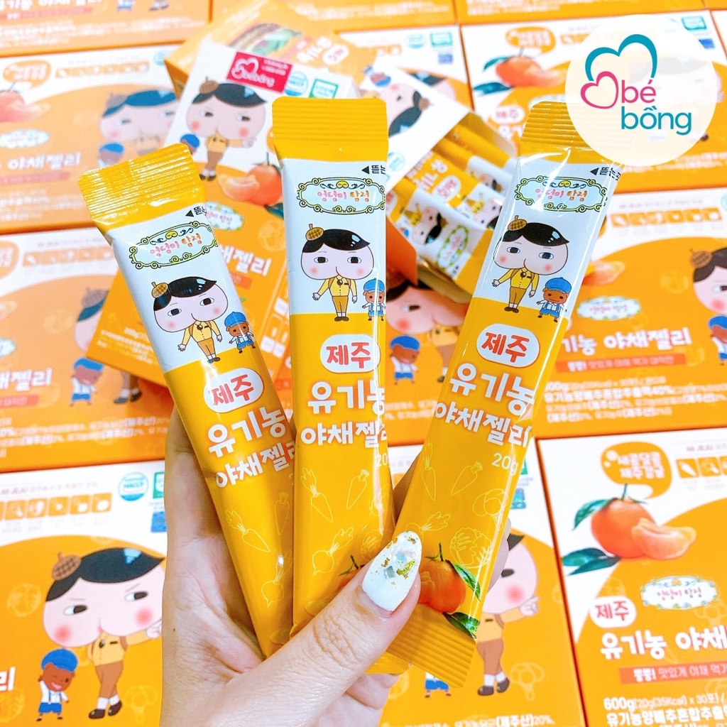 Thạch rau củ organic JEJU Hàn Quốc cho bé từ 1 tuổi
