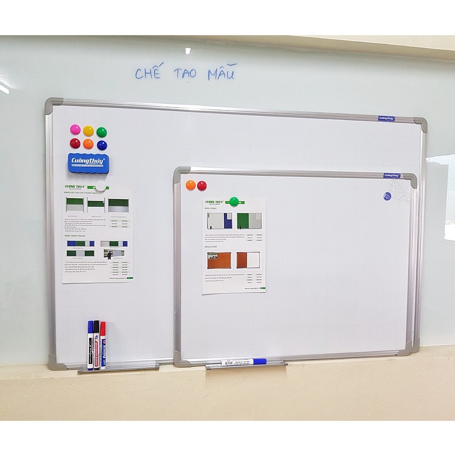 Bảng từ trắng , KT: 60x80cm dòng Standard - Bảng Cường Thúy