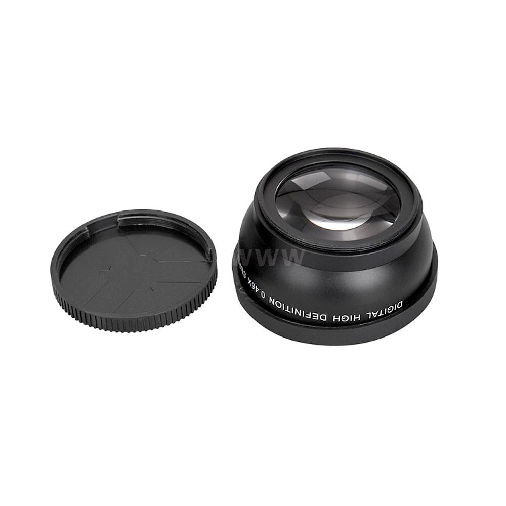 58MM 0.45x HD Wide Angle Lens with Macro Lens for Canon Nikon Sony Pentax 58MM Camera