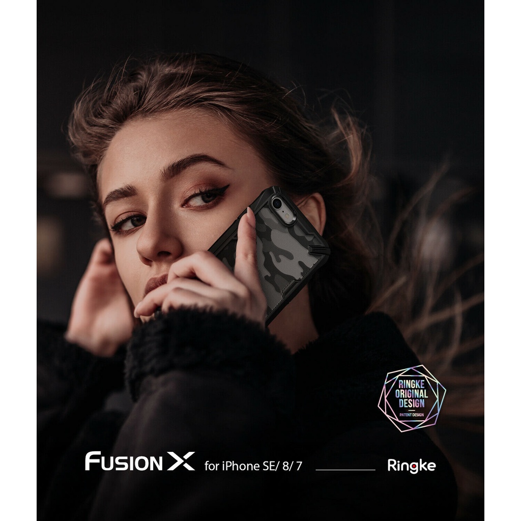 Ốp lưng iPhone SE 2022 / 2020 / iPhone 8 / 7 Ringke Fusion X Hàn Quốc