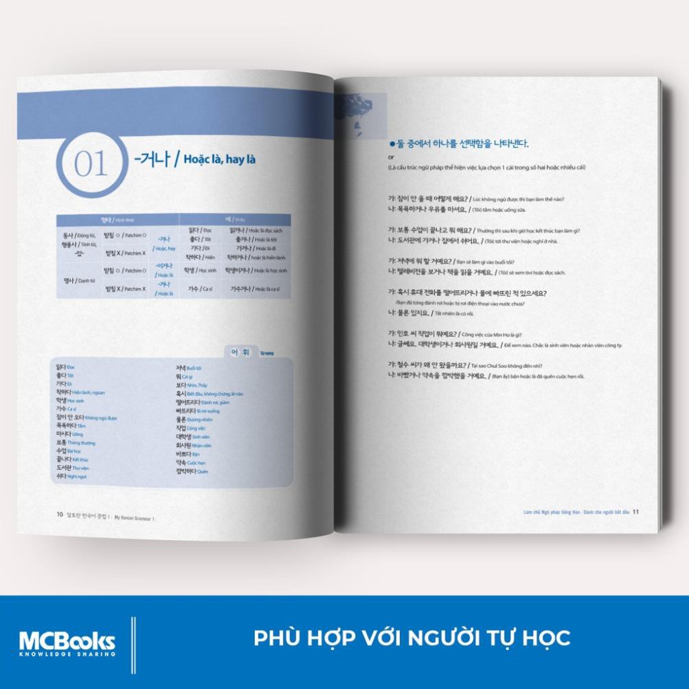 Sách - Làm chủ ngữ pháp tiếng Hàn - dành cho người bắt đầu (My Korean Grammar I) [MCBOOKS]