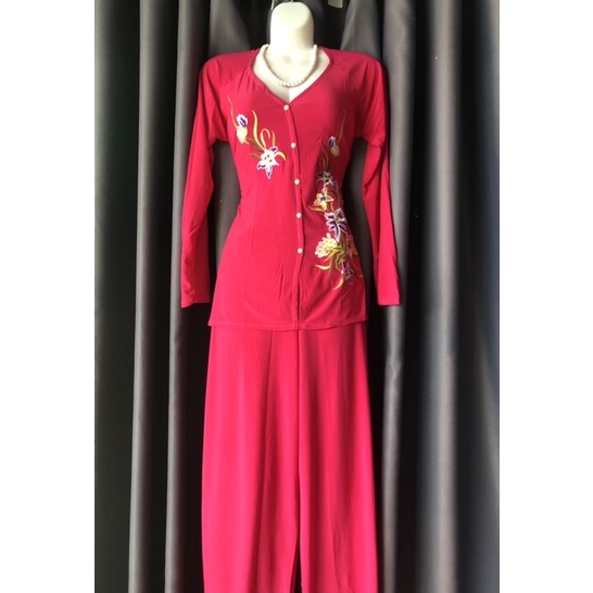 bộ BABA MÀU may sẵn thêu hoa (40-77kg)mặc vừa