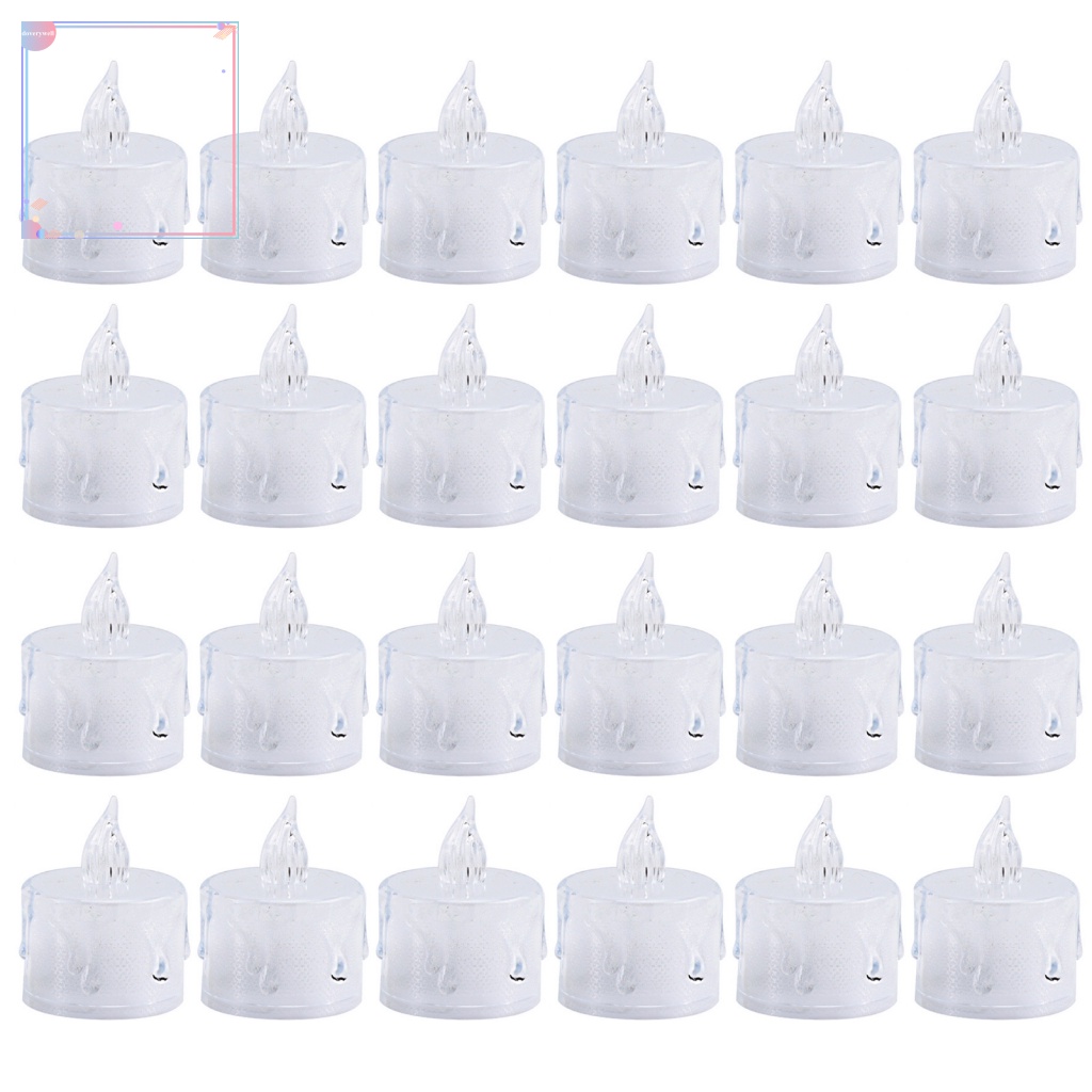 Bộ 24 Đèn LED Hình Nến Trang Trí Đẹp Mắt