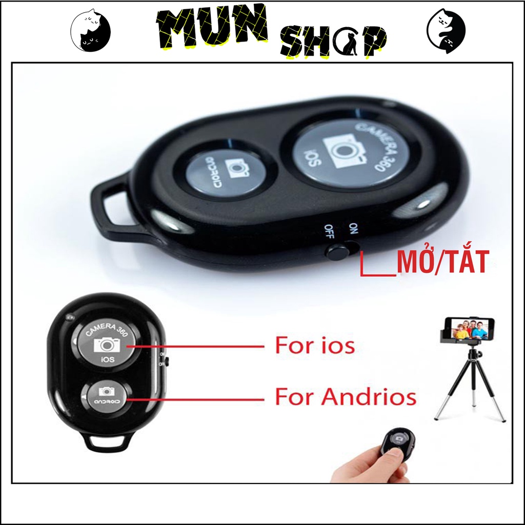 Remote/Điều khiển Chụp ảnh chụp hình Selfie Từ Xa Tự Động, remote shutter cực tiện lợi/Max