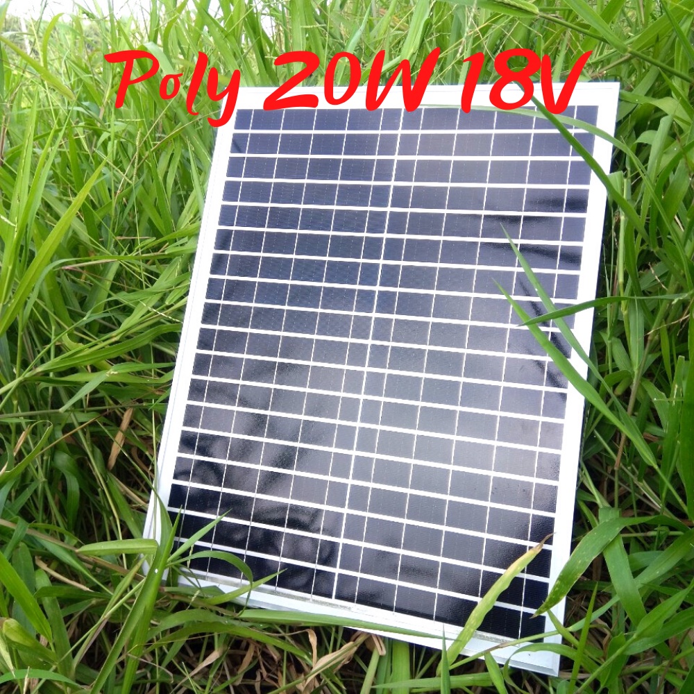 🔥 Poly 20W 18V 🔥 Tấm Pin Năng Lượng Mặt Trời Mini Poly 20W