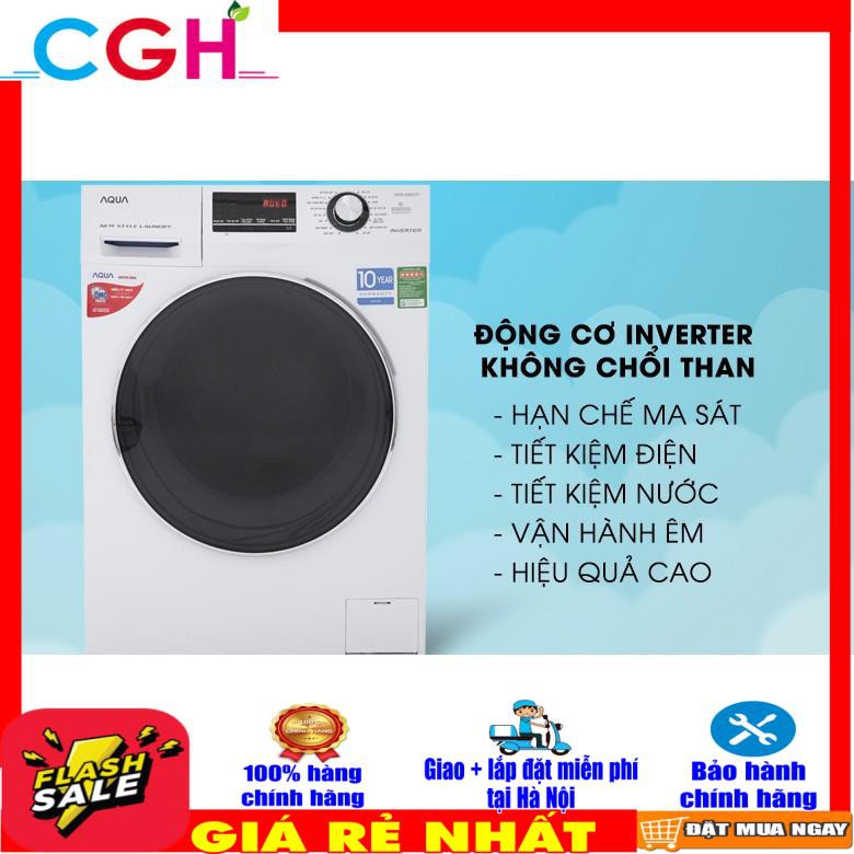 Máy giặt Aqua Inverter 8.5 kg AQD-D850E W (Miễn phí vận chuyển tại Hà Nội)