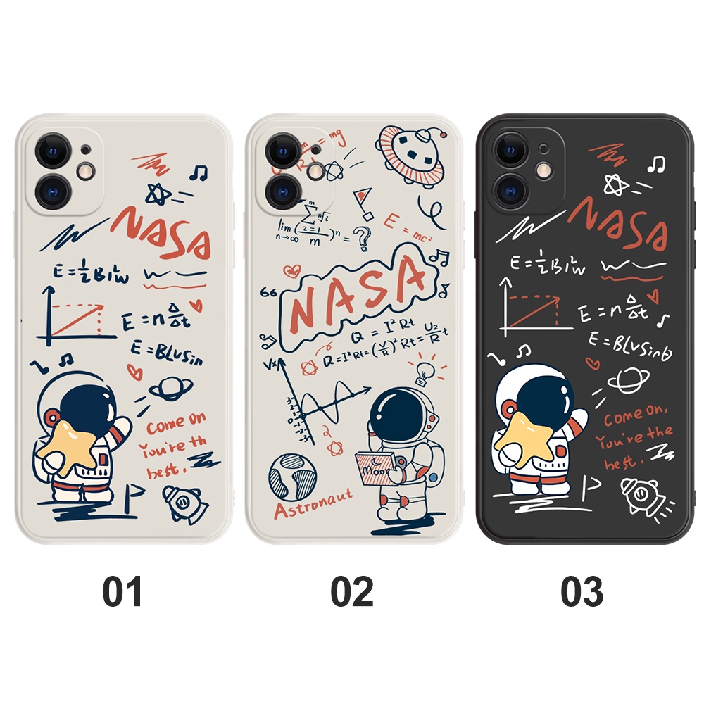 Ốp điện thoại in hình phi hành gia NASA cho Xiaomi Mi 11 11X lite Pro Ultra Xiaomi Poco X3 F3 Xiaomi Mi 10 10T 9T Pro Lite H04