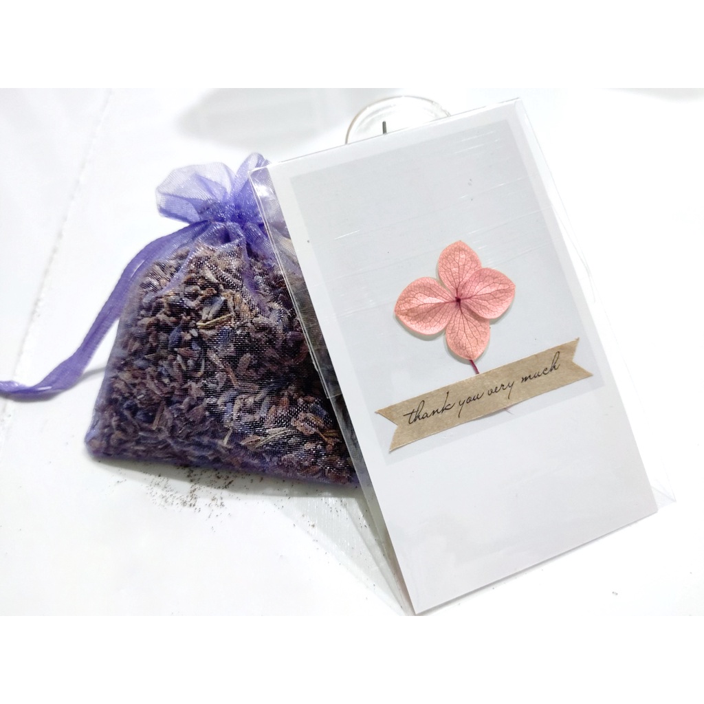 50 Thiệp, card cảm ơn HOA KHÔ, HOA THẬT