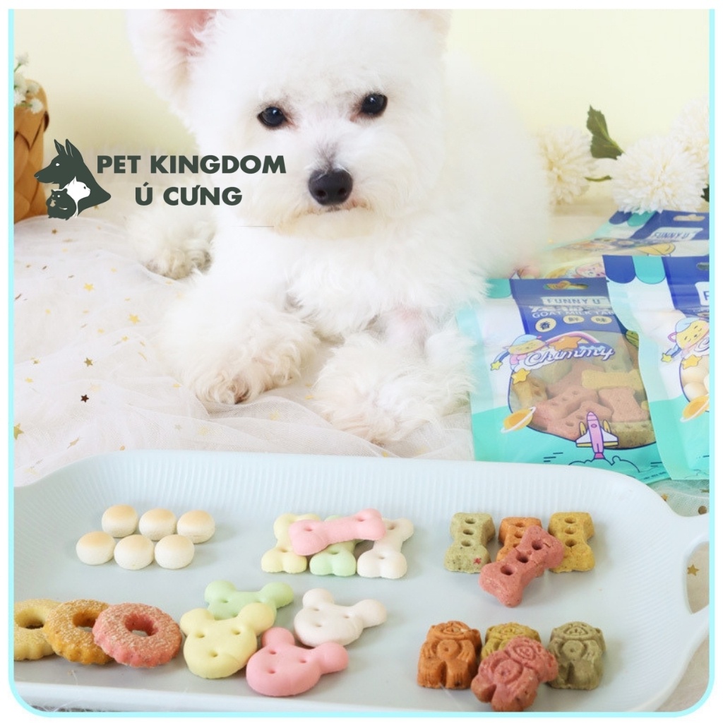 Bánh Thưởng Cho Chó Mèo Bánh Quy Sữa Gói 100g