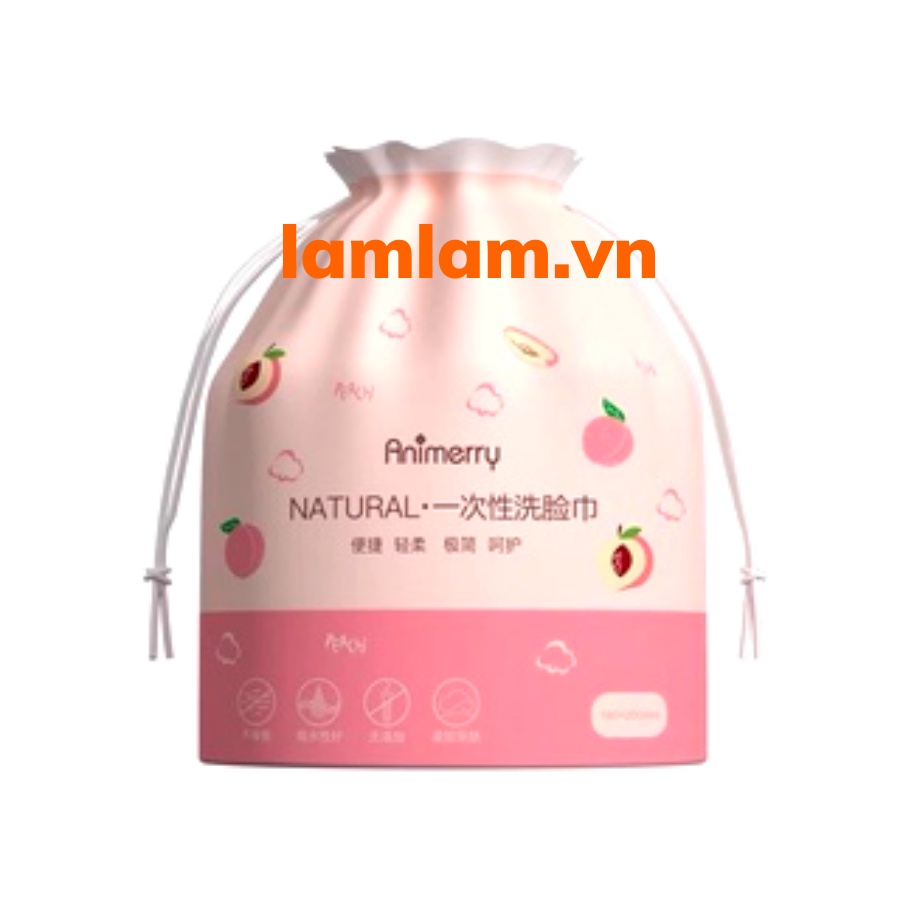 Khăn Lau Mặt Khô Dùng Một Lần Animerry ( 40 khăn/cuộn)