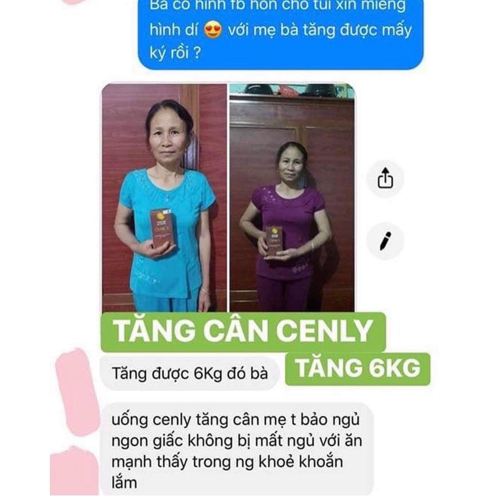 TĂNG CÂN CENLY Thảo Dược Tăng Cân Cho Người Lờn Thuốc Gầy Lâu Năm