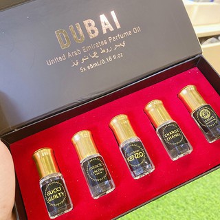 Set 5 chai tinh dầu nước hoa dubai