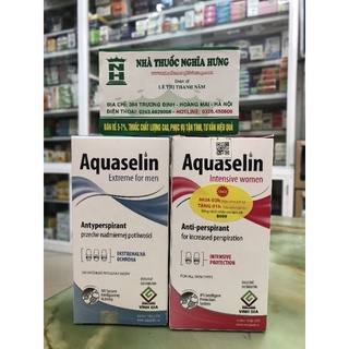 Aquaselin 50ml - lăn nách khử mùi dành cho nam và nữ