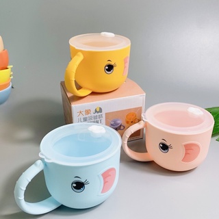 Cốc uống nước cho bé hình voi, cốc uống nước có tay cầm
