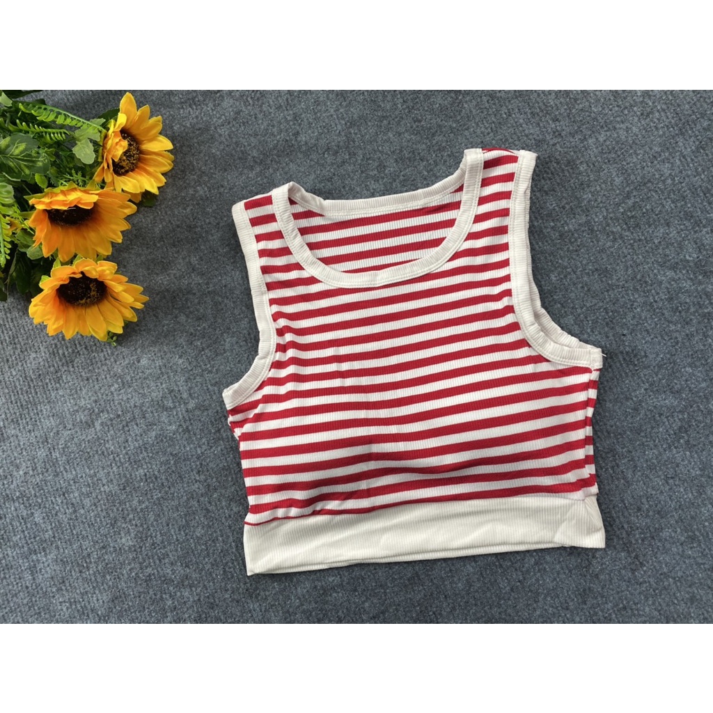 ÁO CROP TOP NỮ LÓT MÚT SẴN ,CHẤT LIỆU DỆT KIM MỀM MỊN CO GIÃN