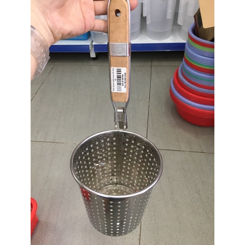 Vá trụng phở inox lỗ nhỏ