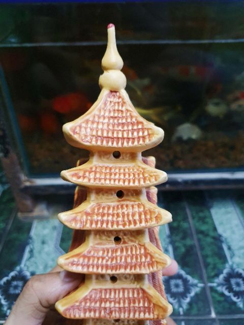 THÁP TRANG TRÍ HỒ CÁ NON BỘ CAO 25CM