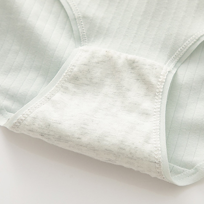 Quần Lót Lưng Vừa Thoáng Khí Màu Sắc Đơn Giản Cho Nữ