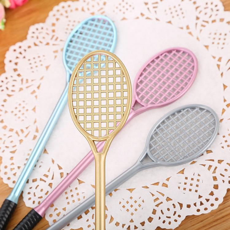 Bút gel gốc nước ngòi 0.5mm hình cây vợt độc đáo