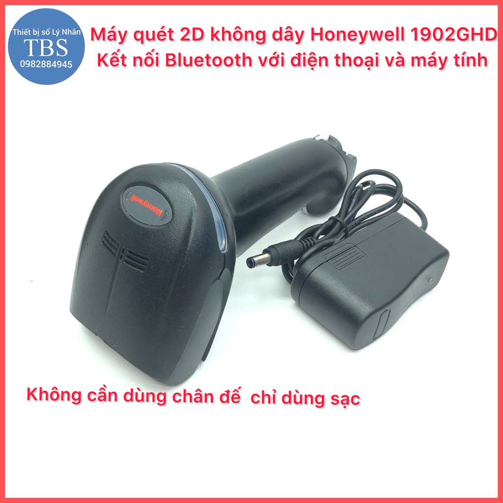 Máy quét không dây Bluetooth Honeywell 1902GHD  quét mã 2D và QR kết nối với điện thoại  và máy tính