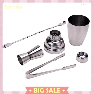 Set 4 bình lắc cocktail bằng thép không gỉ 250ml