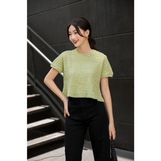 OLV - Áo Textured Tee in Blue