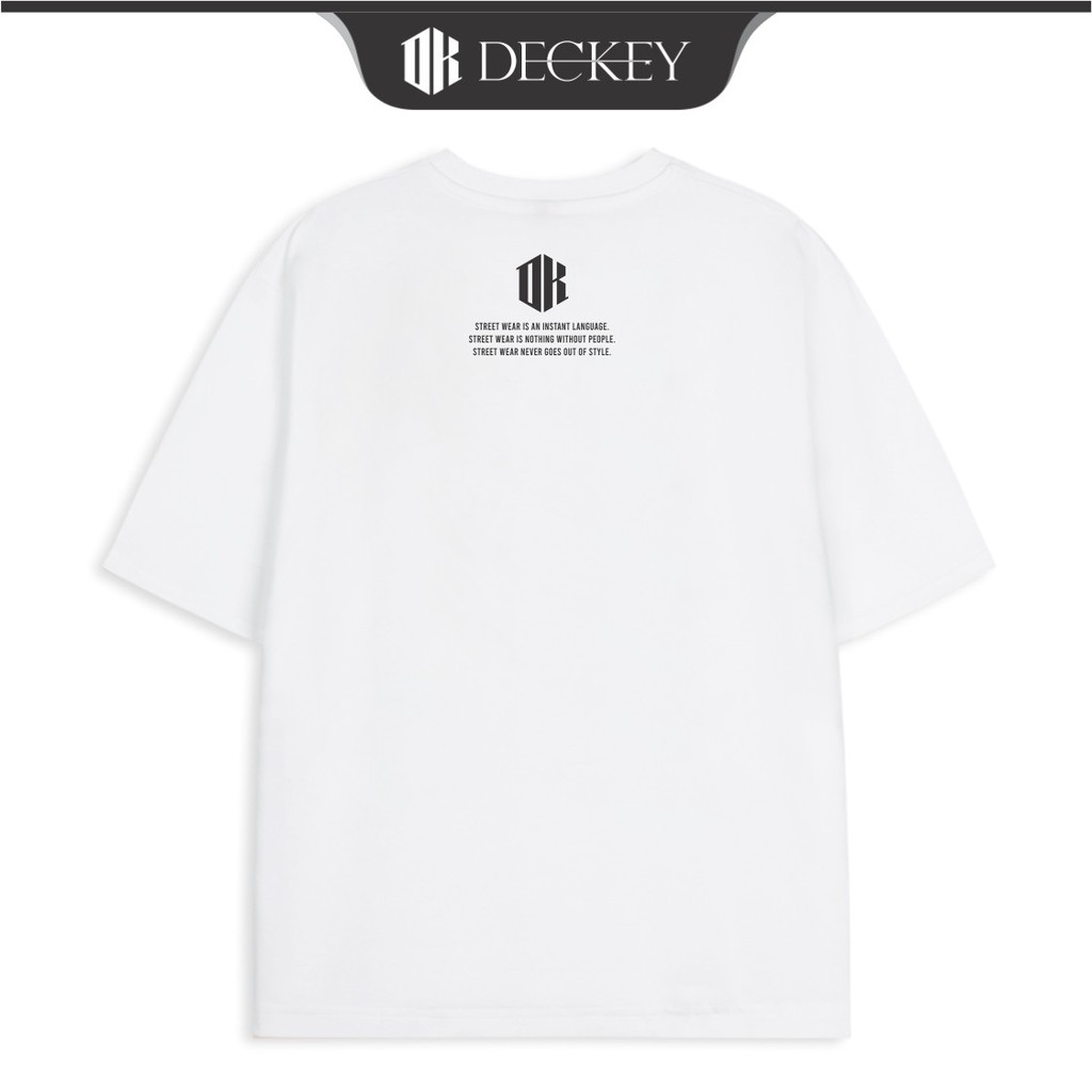 Áo Thun Cotton Unisex Nam Nữ Form Rộng Local Brand DECKEY LOGO