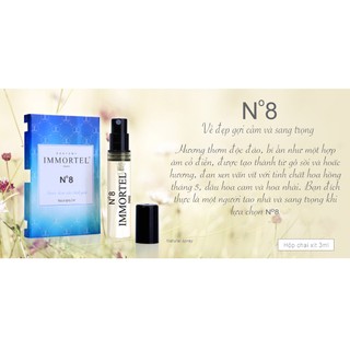 Nước hoa nữ IMMORTEL No 8 Eau De Parfum 3ml