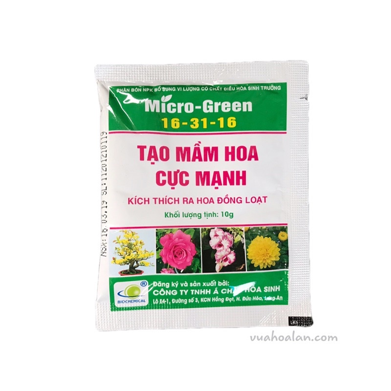 Phân Bón Tạo Mầm Hoa Cực Mạnh Micro Green Gói