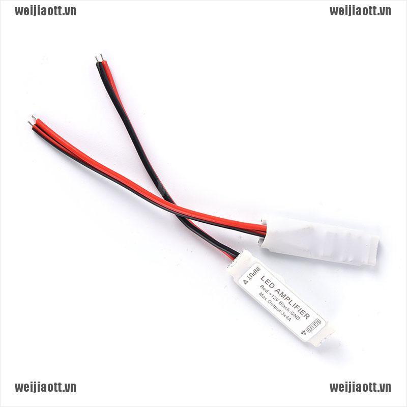 Set 2 Bộ Điều Khiển Khuếch Đại Đèn Led Mini Dc12V Mini Rgb Cho Dải Đèn Led Smd 3528 5050