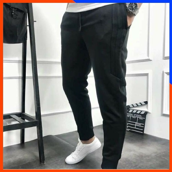 Quần thể thao nam dài 3 sọc đen trắng loại đẹp mẫu mới nhất 2021 QN31 - BLUE MENSWEAR | BigBuy360 - bigbuy360.vn