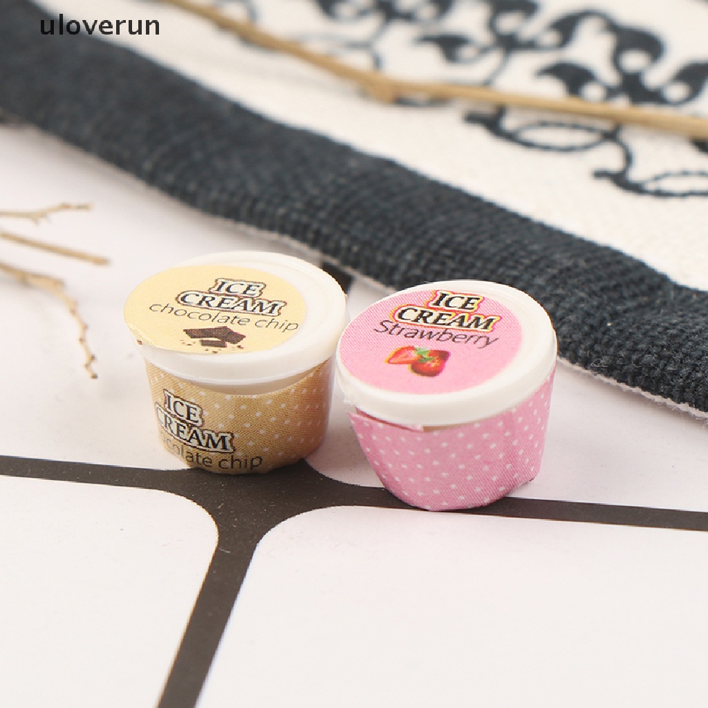 Set 7 Món Đồ Chơi Mô Hình Kem Sữa Chua Trang Trí Nhà Búp Bê