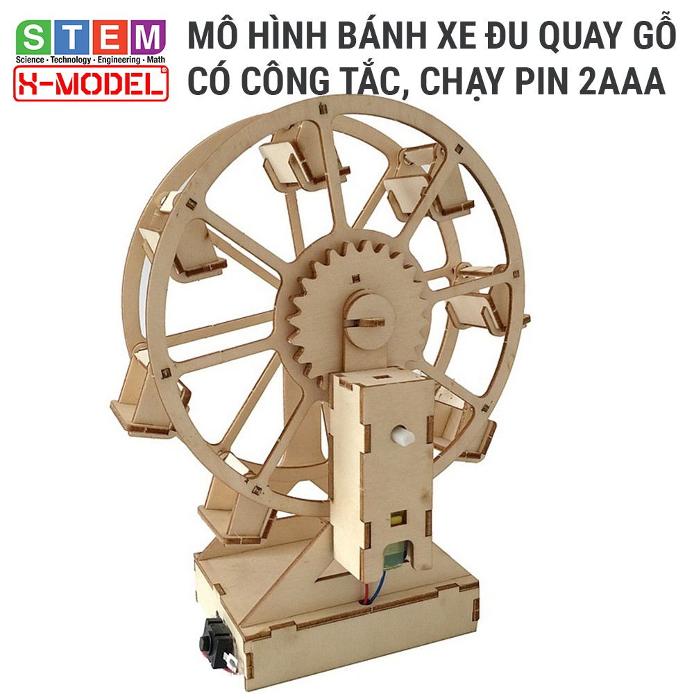 Đồ chơi thông minh, sáng tạo STEM Mô hình vòng bánh đu quay XMODEL ST99 cho bé, Đồ chơi cho bé DIY| Giáo dục STEM, STEAM