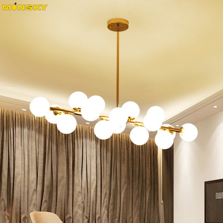 Đèn chùm MONSKY GIANAR kiểu dáng hiện đại trang trí nhà cửa sang trọng [ẢNH THẬT 100%