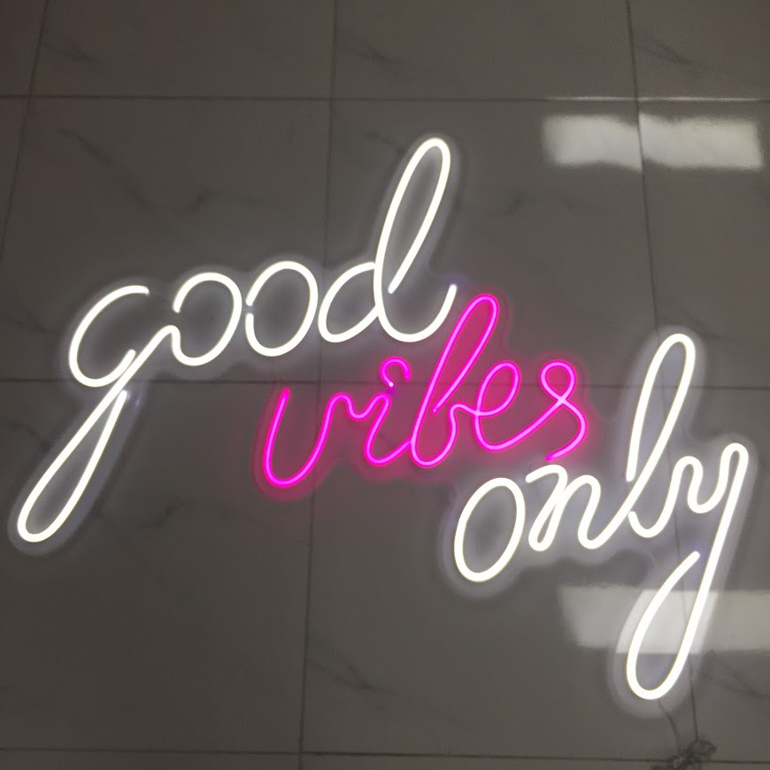 GOOD VIBE ONLY Bảng led neon nhỏ xinh trang trí phòng ngủ, quà tặng sinh nhật