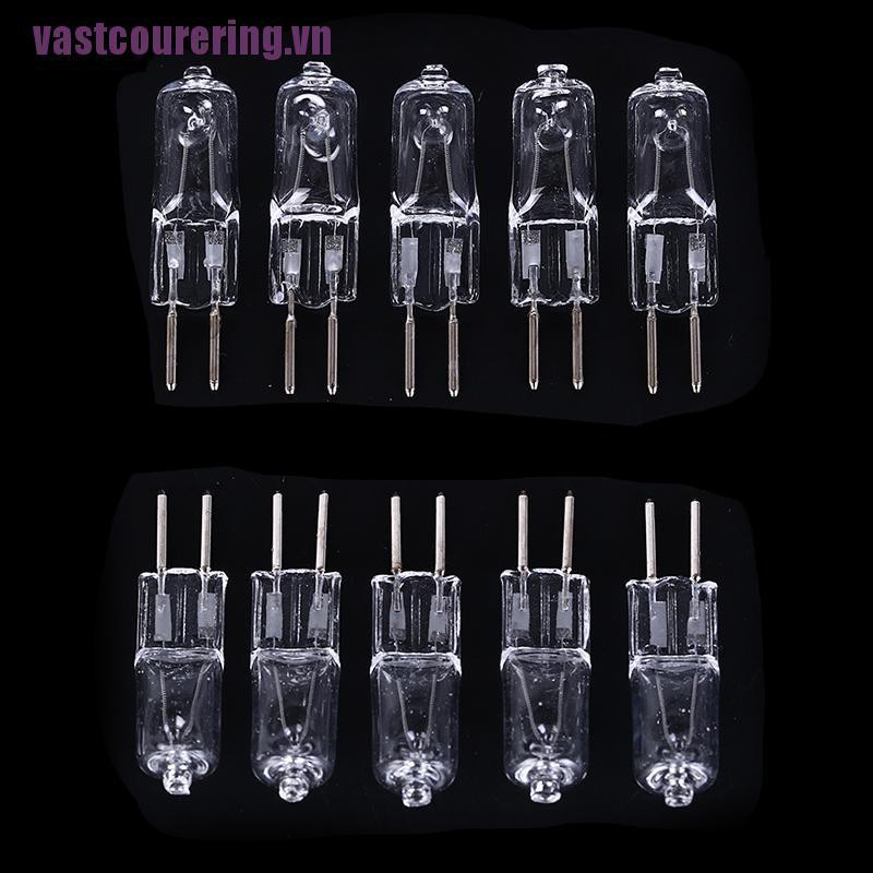 Chuyển Phát Nhanh♥Set 5 Bóng Đèn Halogen G5.3 35W / 50W 220V Ánh Sáng Vàng