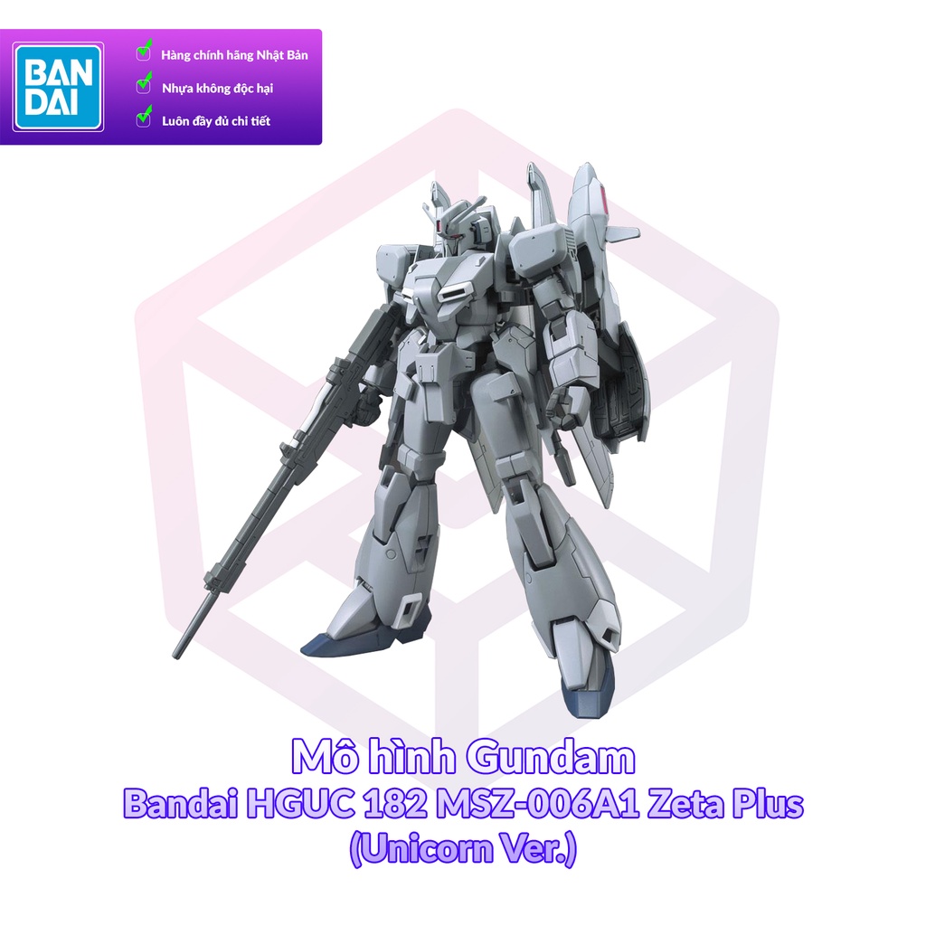 Mô hình Gundam Bandai HG UC 182 MSZ-006A1 Zeta Plus (Unicorn Ver.) 1/144 MS Gundam UC [GDB] [BHG]