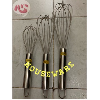 CÂY ĐÁNH TRỨNG INOX LOẠI LỚN SIZE 10" , 12" , 14" , 16" , 18" , 22"