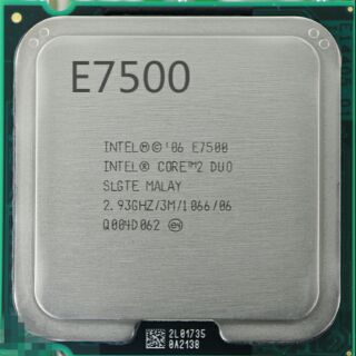 Chip intel E7500 2.93Ghz tặng kèm fan
